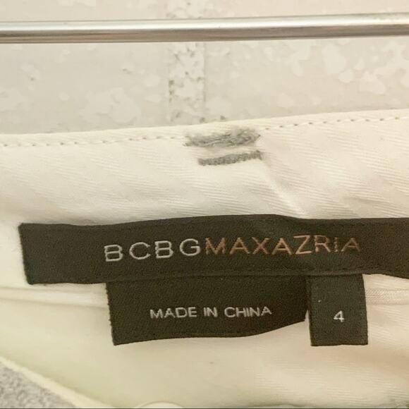 RESERVED BCBGMaxAzria Grey Wool Cropped Carrie Pants Size 4 - Picture 3 of 11